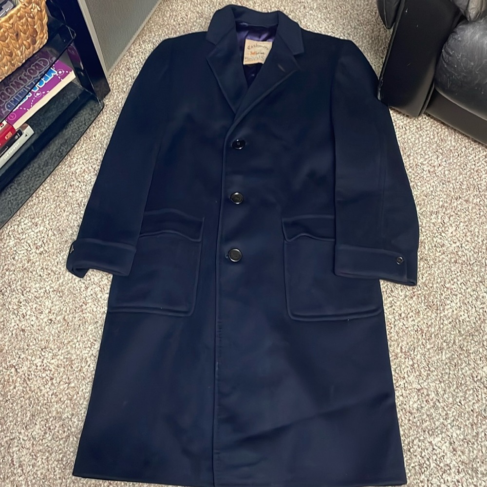 Vintage 100% cashmere dress coat